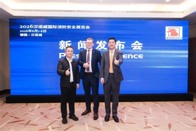 Participou da coletiva de imprensa oficial da INTERSCHUTZ-Hannover 2026 em Xa...